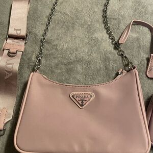 Prada Blush Pink Chain Shoulder Bag